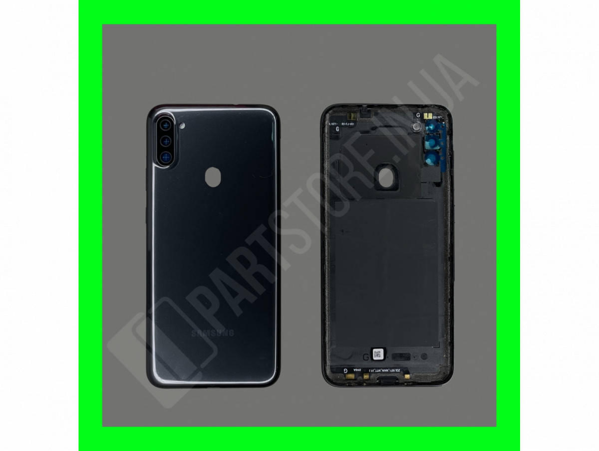 

Крышка Samsung A11 A115 Black оригинал, Черный