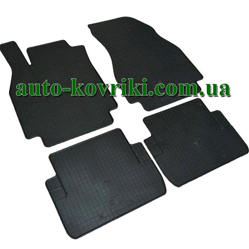 

Резиновые коврики в салон Renault Megane II 2002-2008 (Stingray), Черный