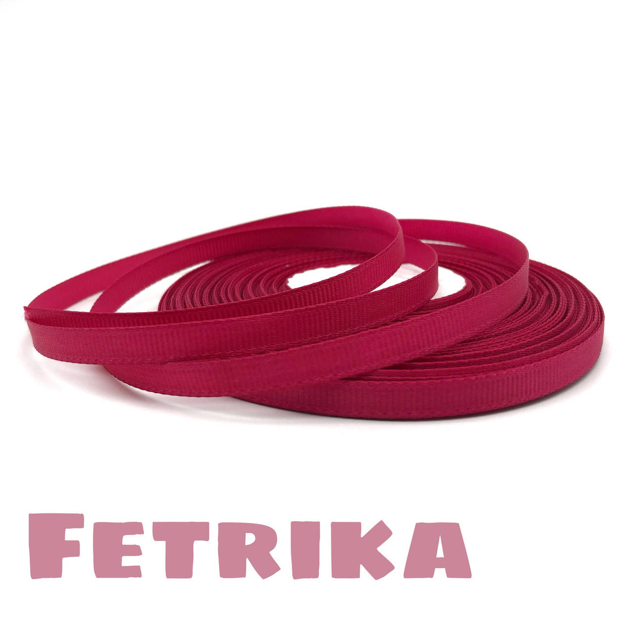 

Лента репсовая малиновая 0,6 см, Малиновый