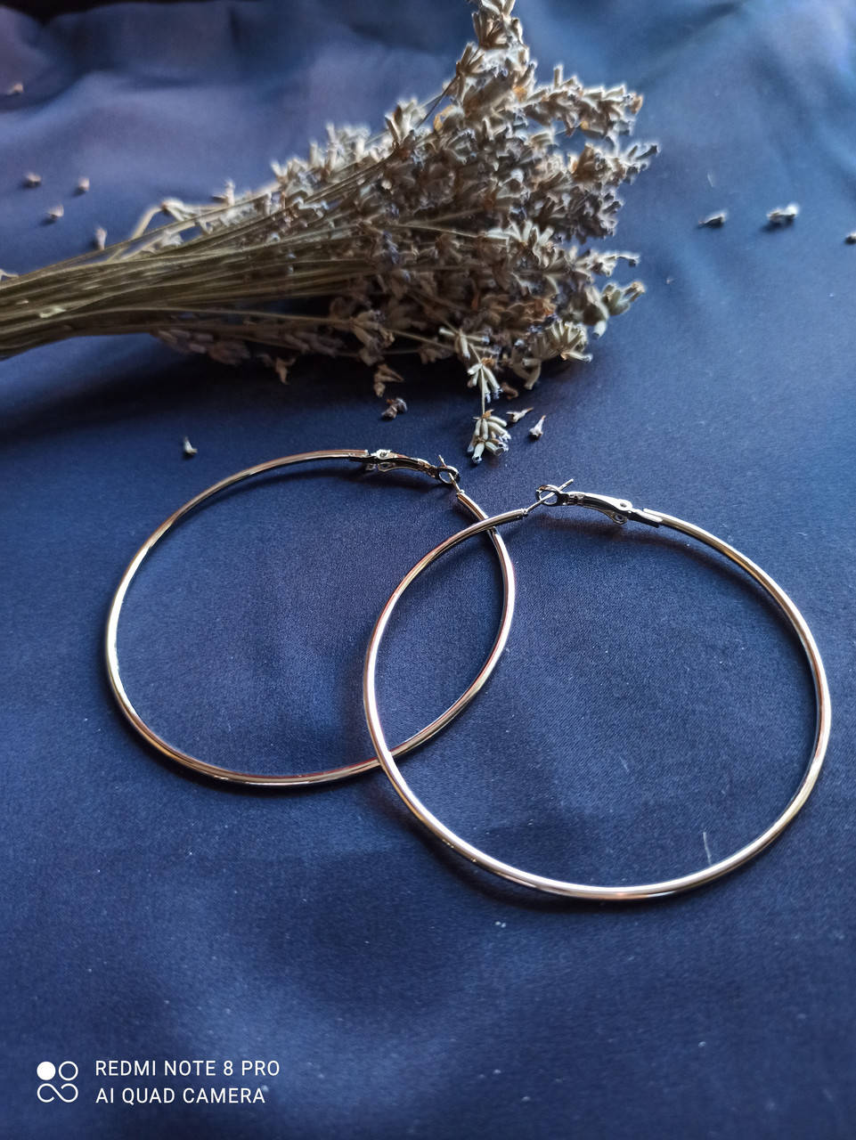 

Сережки круги диаметр 6.5 см.