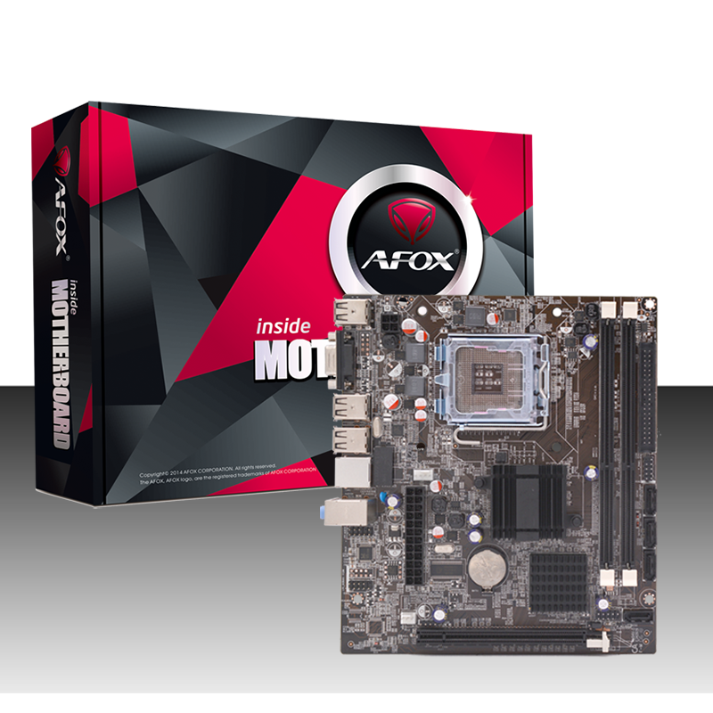 

Новая материнська плата AFOX IG41-MA7 s775, G41, 2xDDR3 1xPCIe16, VGA, mATX