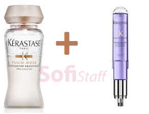 

Kerastase Коктель Fusio Dose Концентрат Densifique + бустер Cica Fibre + розпилювач