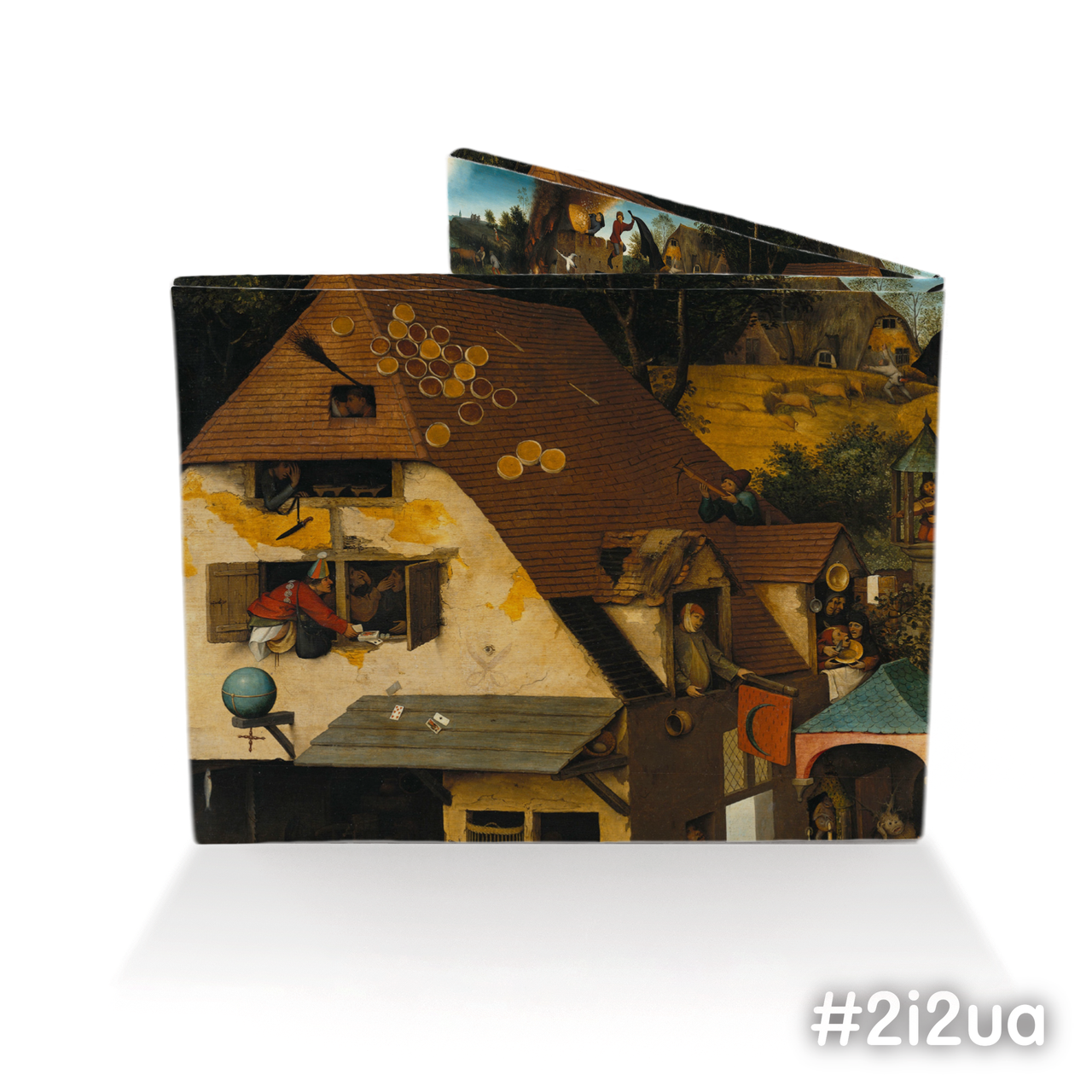 

Кошелек ультратонкий #2i2ua (Брейгель "Нидерландские пословицы")