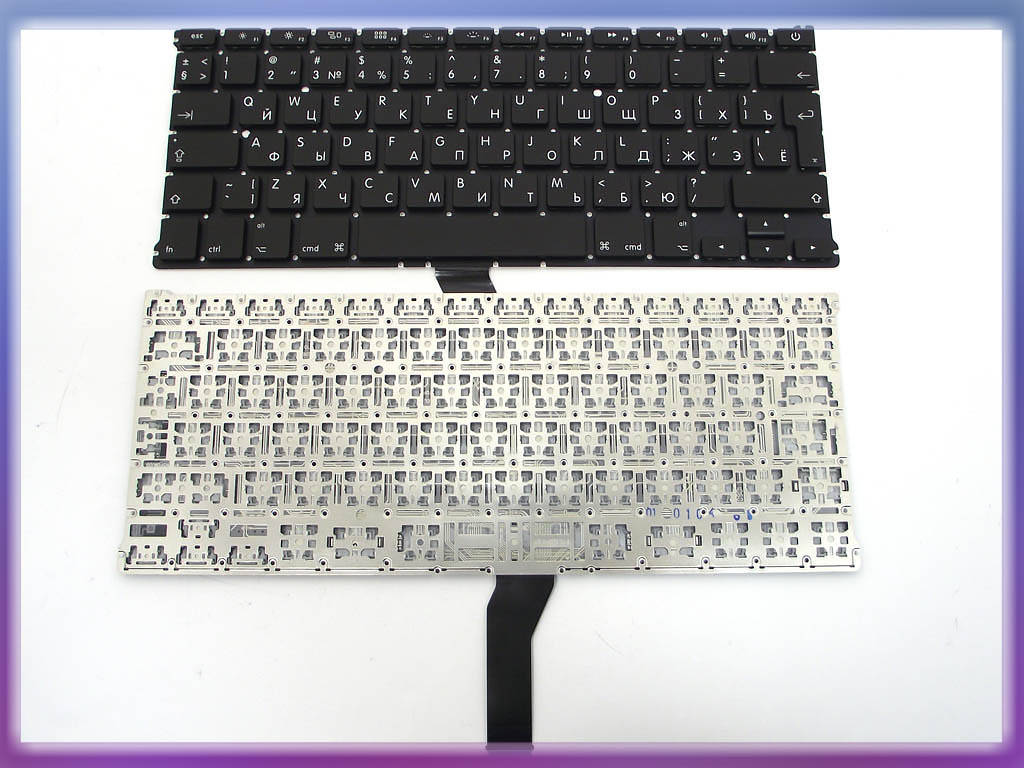 

Клавиатура для APPLE A1369, A1466 Macbook Air (2011-2017) MC503, MC504 13.3" (RU, Big Enter), Черный