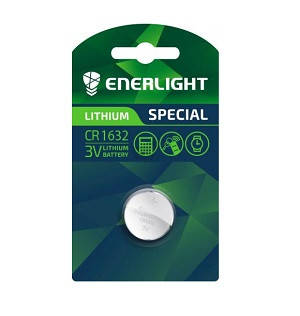 

Батарейка ENERLIGHT LITHIUM CR 1632 BLI 1 (таблетка) 4823093502475