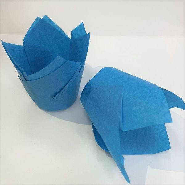 

Форма тюльпан голубая 50/80 мм, 20 шт, Голубой