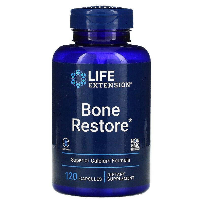 

Витамины для костей, Bone Restore, Life Extension, 120 капсул (LEX-17261)
