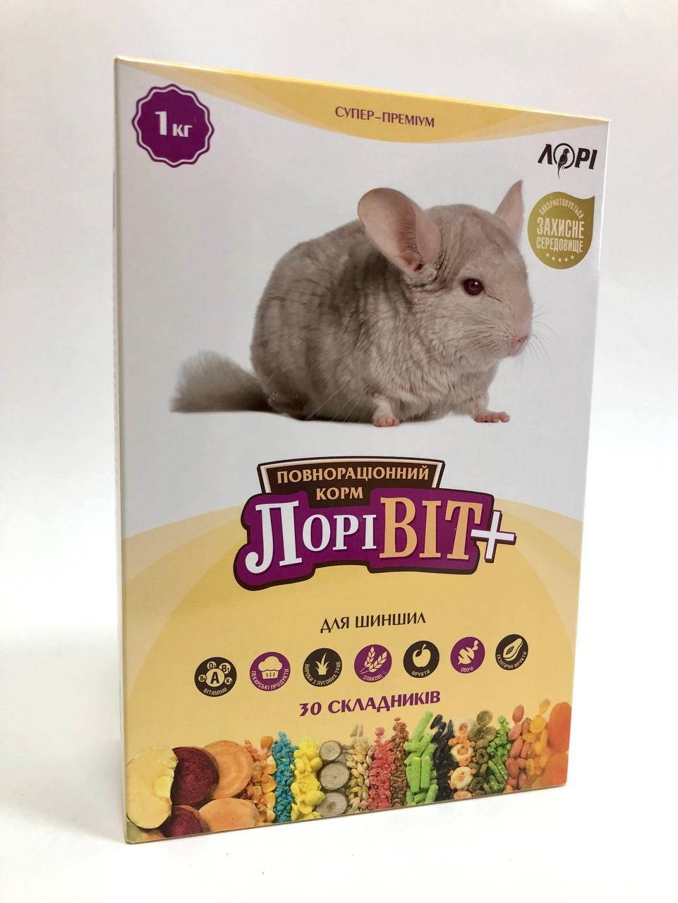 

"ЛориВит +" витаминизованний корм для шиншилл, 1000г