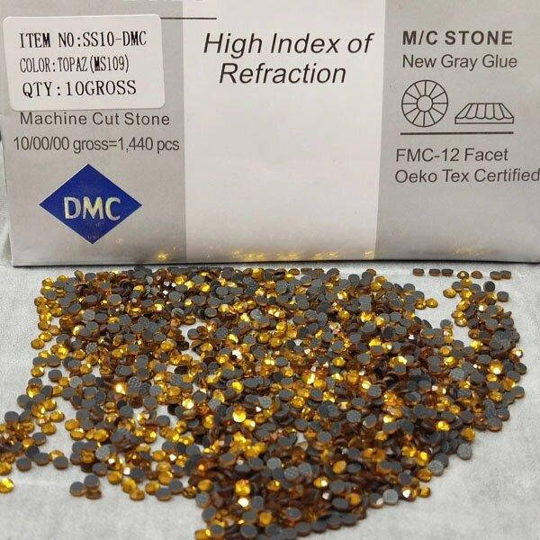 

SS10 термоклеевые стразы дмс (dmc Китай) col Topaz (ДМС-017)