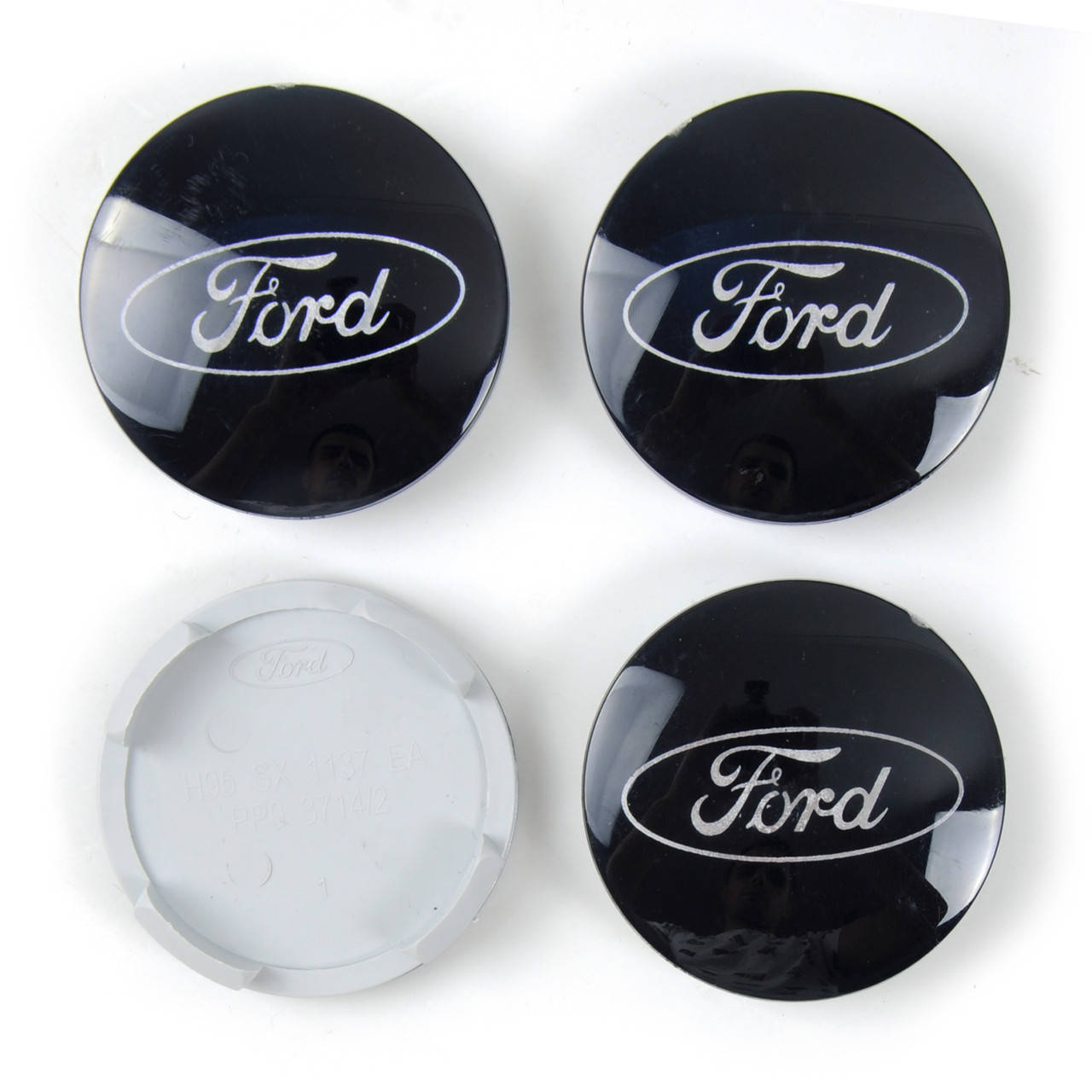 

Колпачки заглушки на диски "FORD" (56/59мм) пластик гладкие (черные) (4шт)