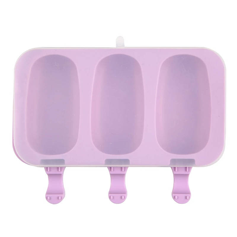 

Форма силиконовая для мороженого с крышкой Эскимо 3 шт на планшете