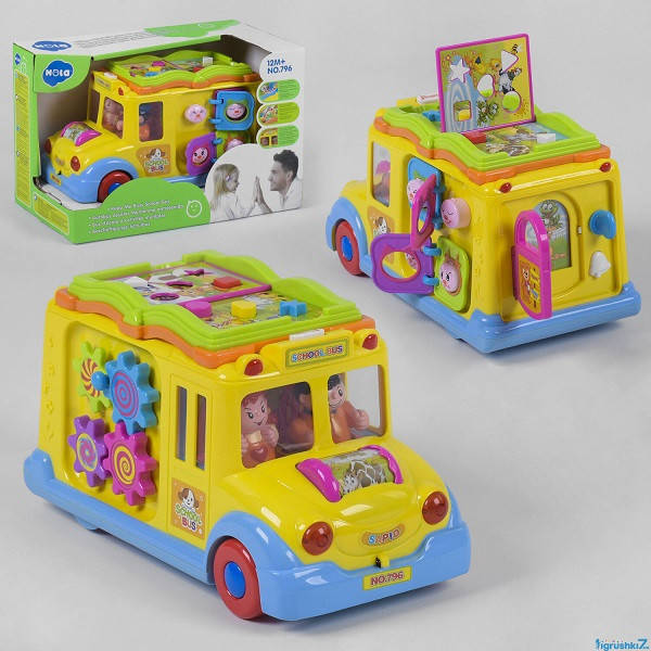 

ИГРА - ЛОГИКА 796 Автобус свет, звук, в коробке 27х16х18см