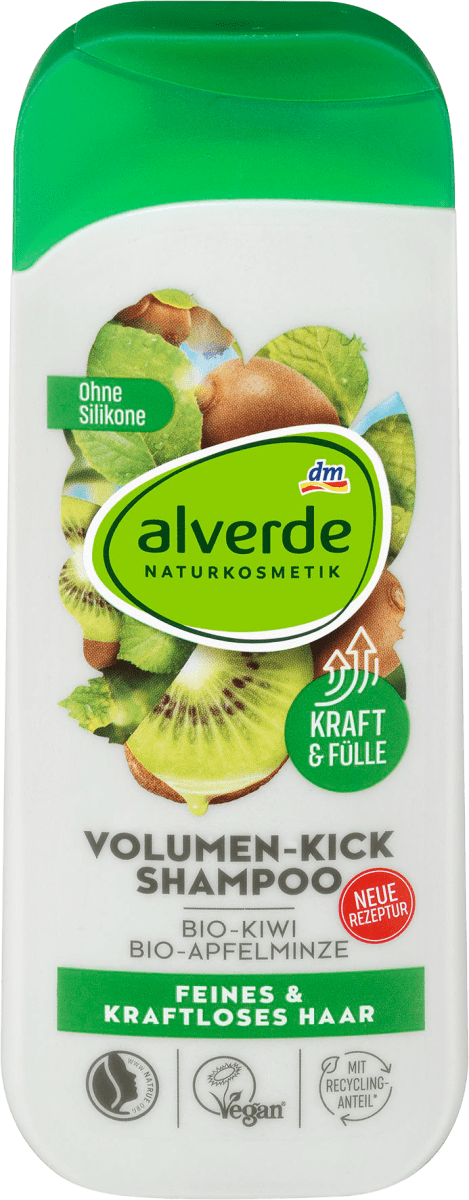 

Шампунь alverde NATURKOSMETIK Volumen Kick & Apfelminze, 200 ml