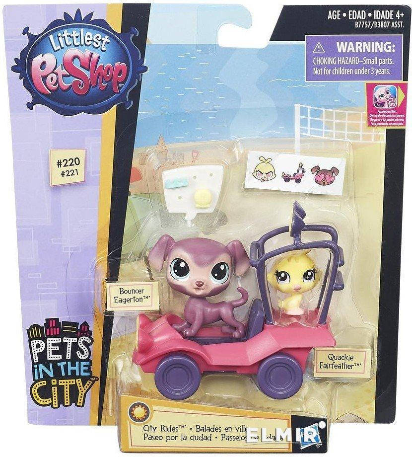 

Набор коллекционных фигурок серии "Littlest Pet Shop" Городской транспорт