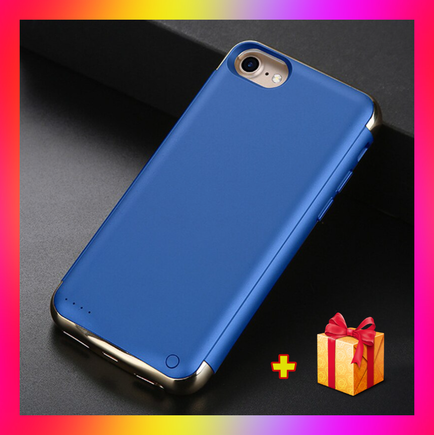 

Портативная батарея DT-03 для iPhone 6 / 7 / 8 3500 мАч Чехол зарядка аккумулятор для айфона синий + ПОДАРОК