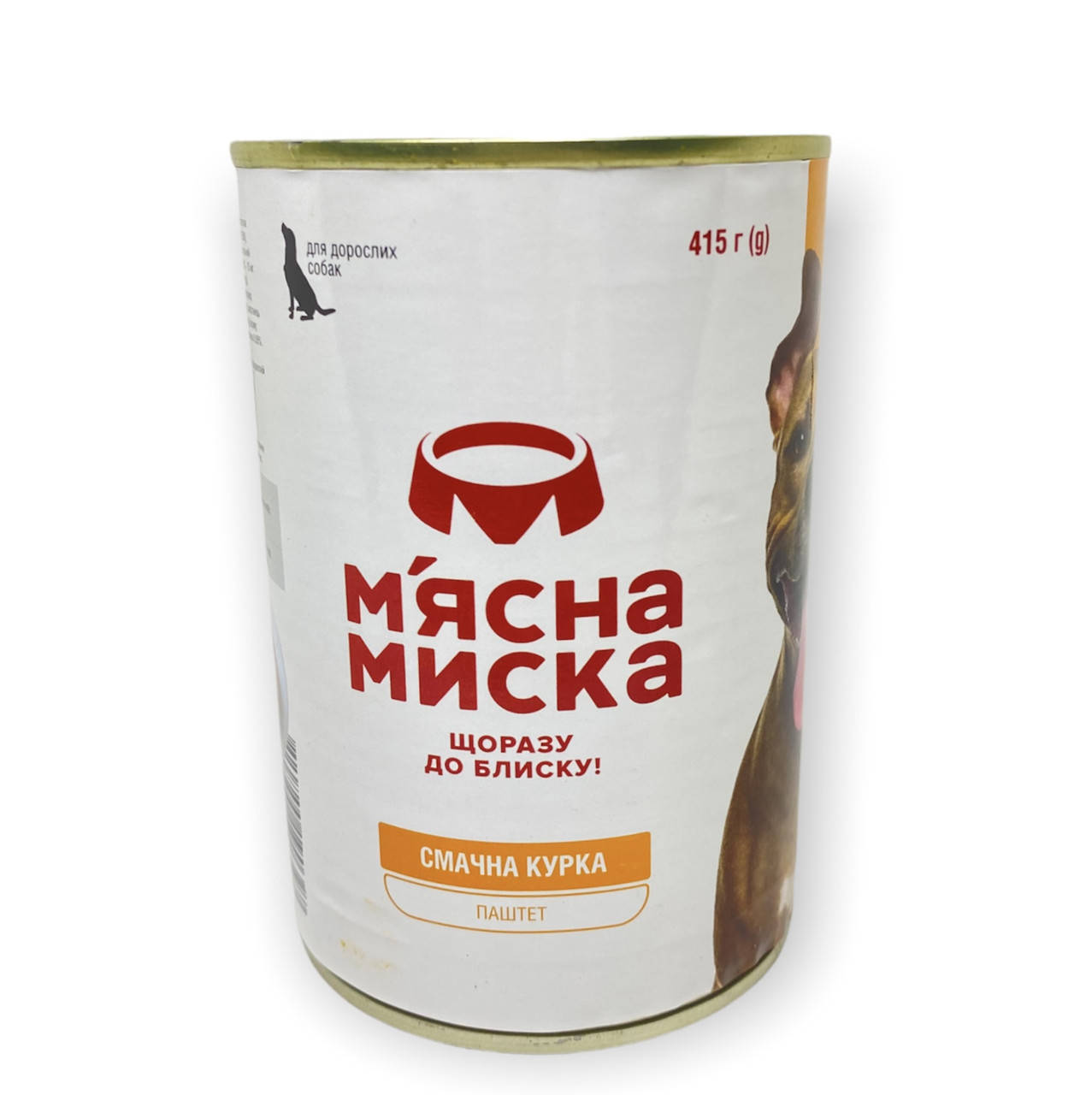 

Консервы M'ясна Миска паштет с курицей для взрослых собак 415г