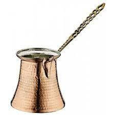 

Турка №4 из меди, размер 7 х 7,5см (0,25 л), ручка латунь, OMS Collection (Турция), арт. 9250