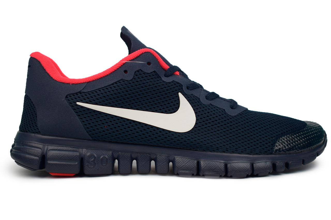 

Мужские беговые кроссовки NIKE Free Run 3.0 Р. 41 42 43 44, Синий