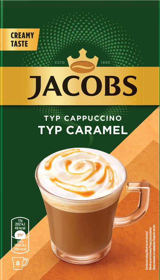 

Кофейный напиток Jacobs Cappuccino Caramel 8 шт x 12 г