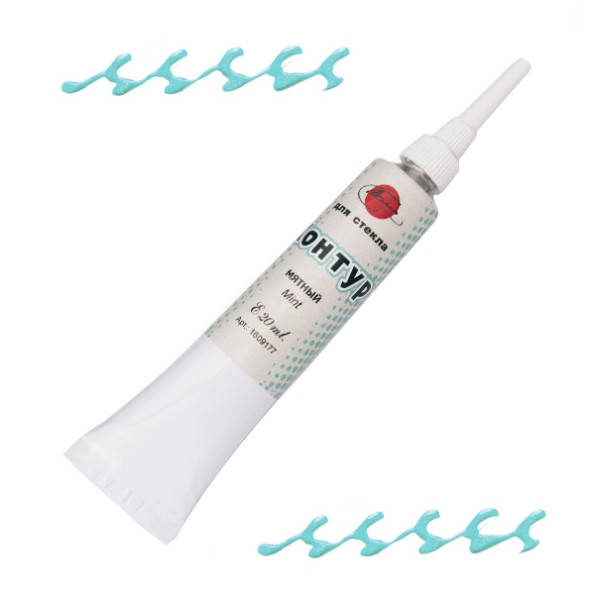 

Контур для стекла и керамики, Мятный, 20 мл, Таир