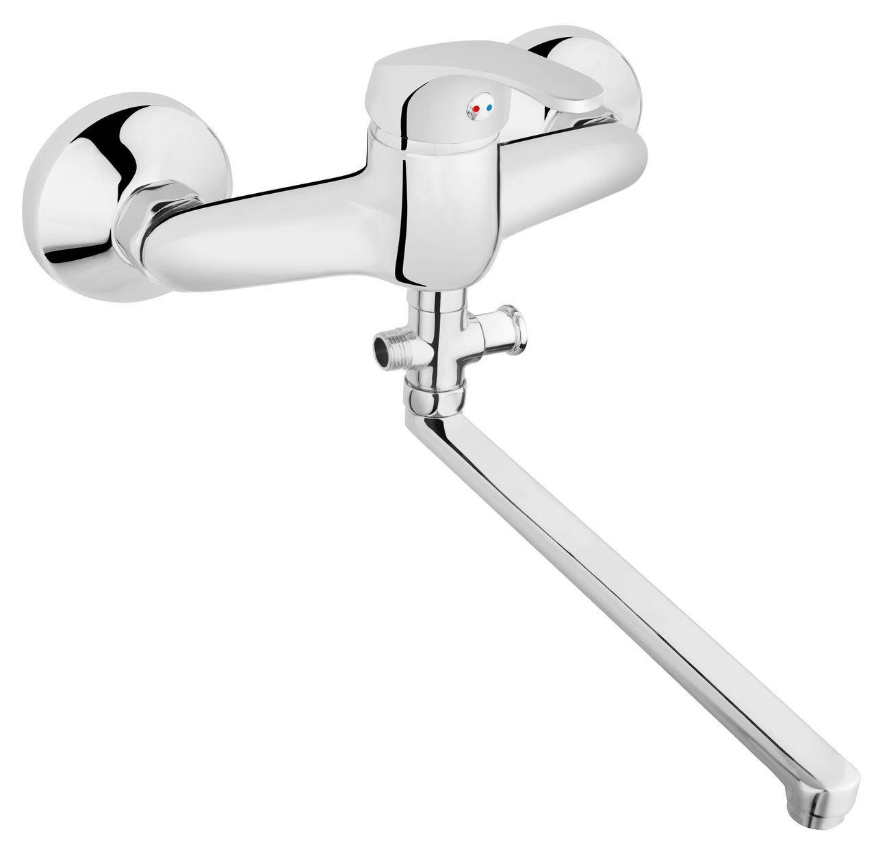 

Смеситель BASIC, ванная хром, настенный Ferro BBC5A