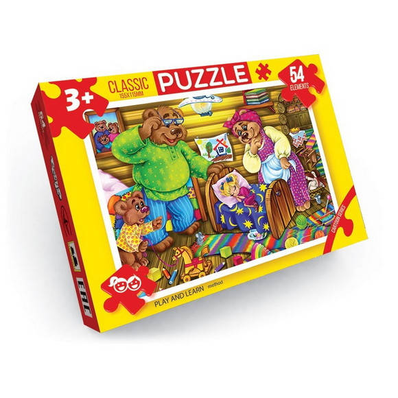 

Пазлы классические "Danko Toys" С54, 155x115мм на 54 элемента в ассортименте