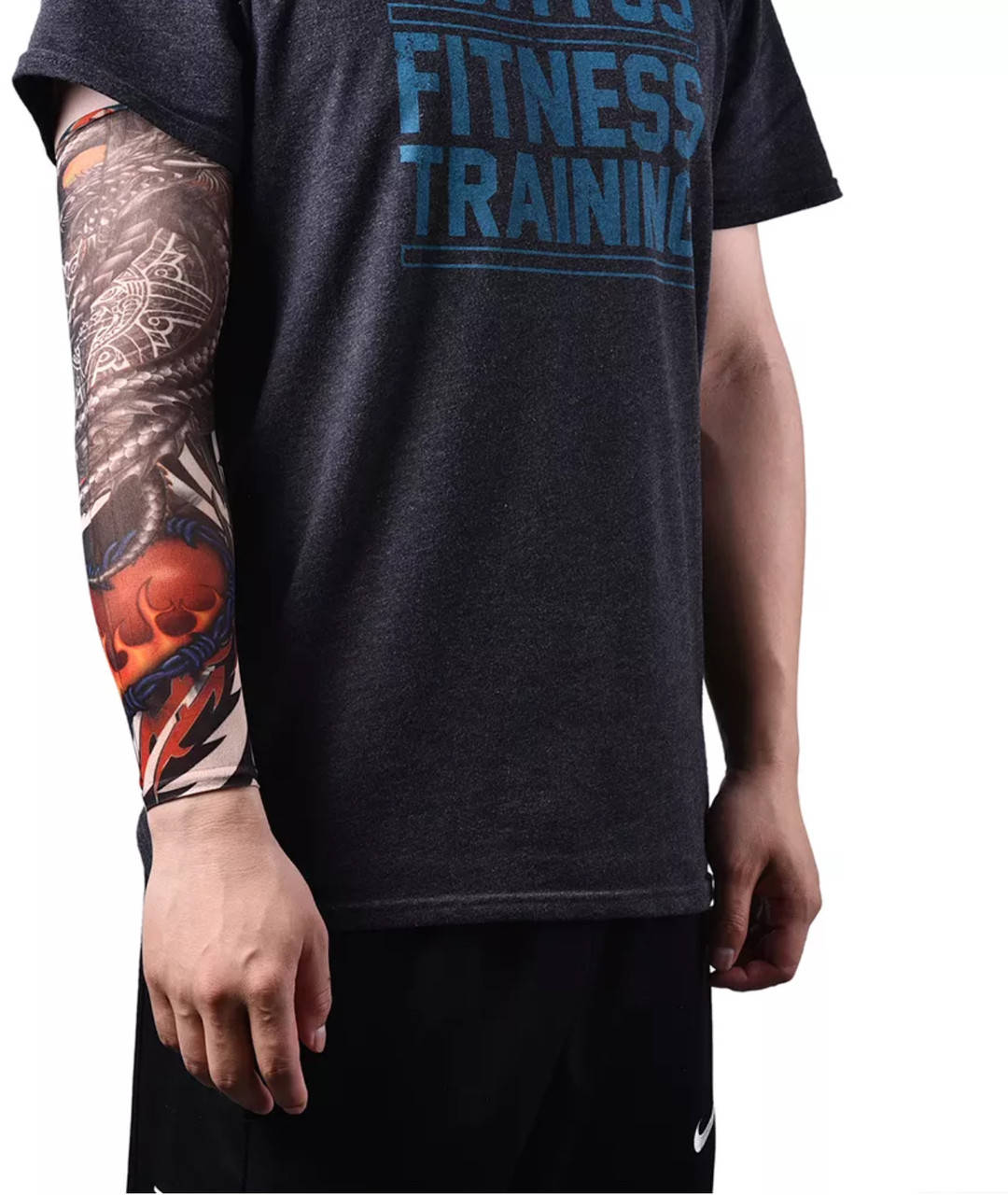 

Тату рукав брутальный для байкеров или на праздник «Dragon» (1 шт)