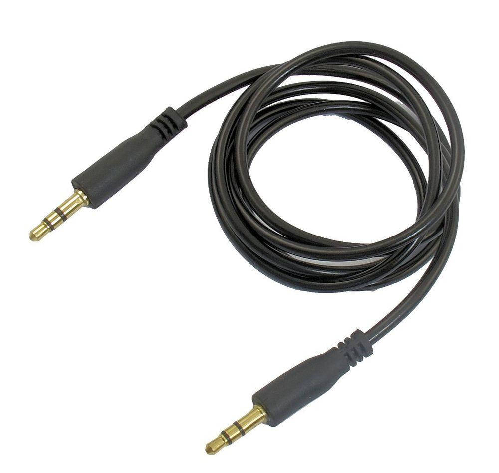 

Кабель AUX jack 3.5mm-jack 3.5mm (Акустический кабель), Черный