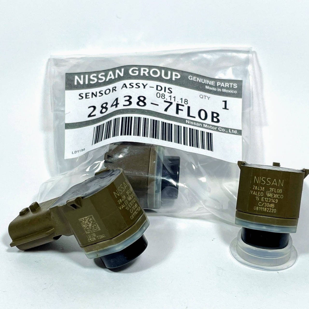 

Датчик парковки парктроник оригинал Nissan Infiniti 28438-7FL0B / 28438-7FL0C