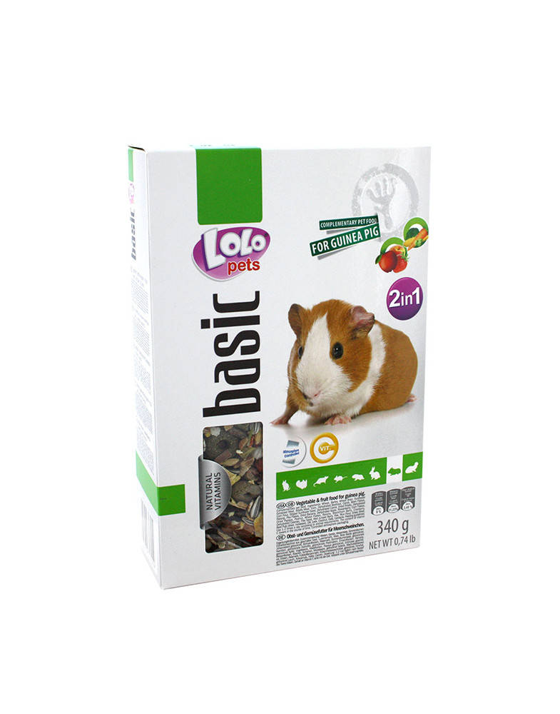 

Lolo Pets Овоще-фруктовый корм морской свинки 340 г