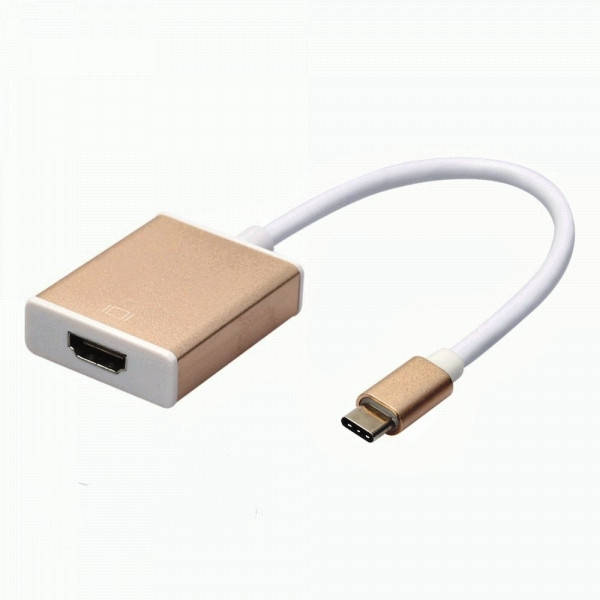 

Конвертер переходник USB Type C to HDMI 4K Мониторный адаптер HDTV, Золотистый