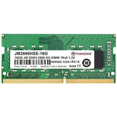 

Оперативая память TRANSCEND JetRam SO-DIMM DDR4 2666MHz 16GB (JM2666HSE-16G)