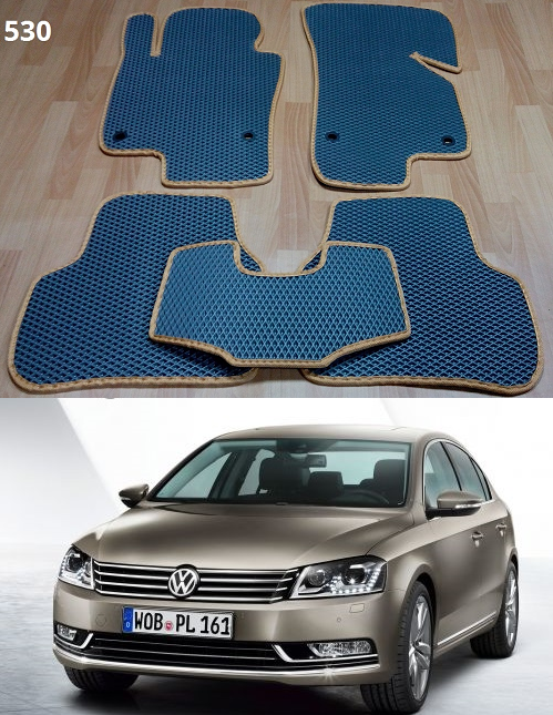 

Коврики ЕВА в салон Volkswagen Passat B7 '10-14, Черный