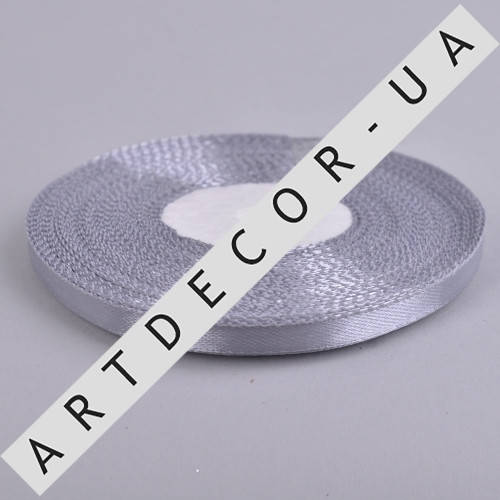 

Лента атласная 0.65см*35 (цвет №59 -серая), Серый