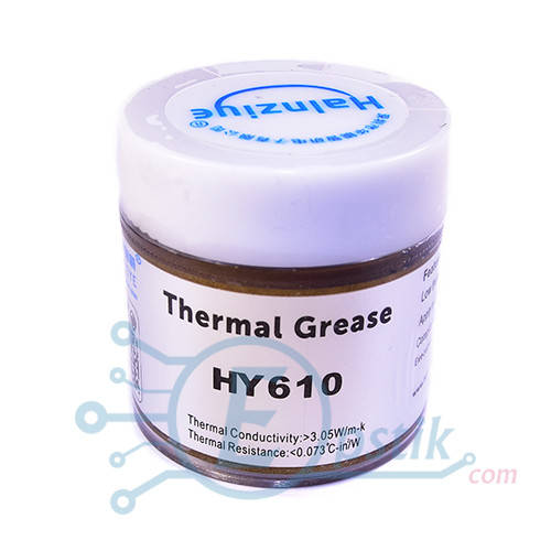 

HY610, термопаста невысыхающая, 3.05 Вт/м-К, 10г.
