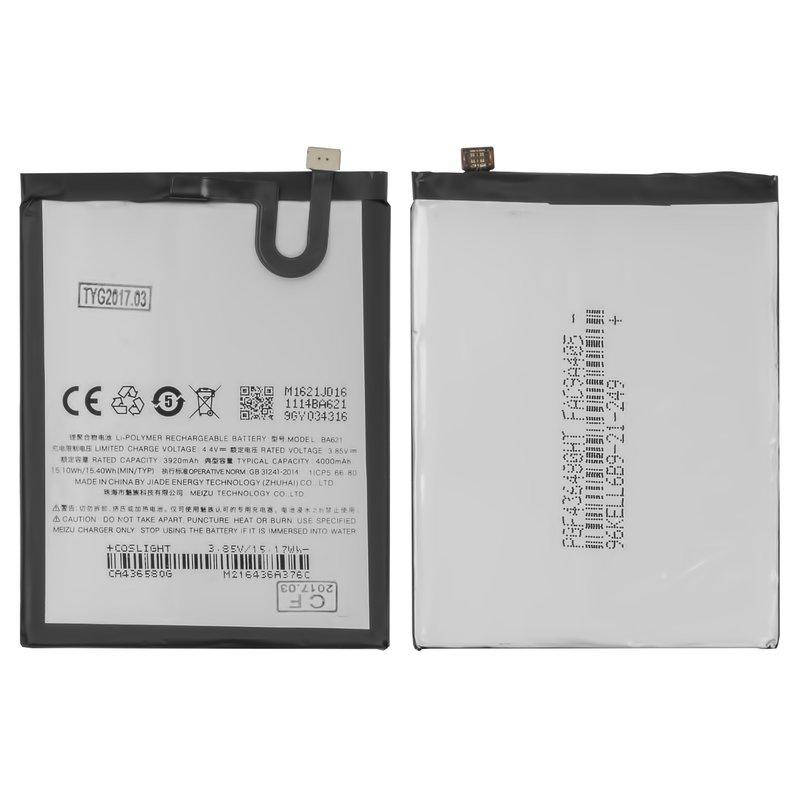 

Акумулятор BA621 для Meizu M5 Note, Li-Polymer, 3,85 B, 4000 мАг, Original (PRC)