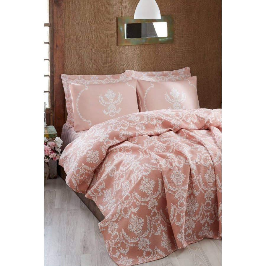 

Покрывало пике Eponj Home - Pure Pudra вафельное 200*235
