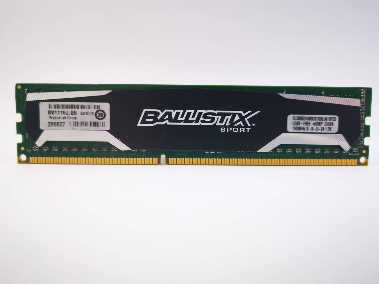 

Оперативная память Crucial Ballistix Sport DDR3 8Gb 1600MHz PC3-12800U (BLS8G3D1609DS1S00.M16FED) Б/У