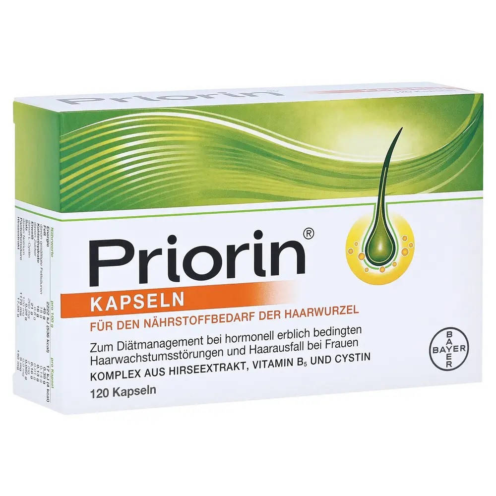 

Приорин от выпадения волос Priorin Bayer 120 капсул