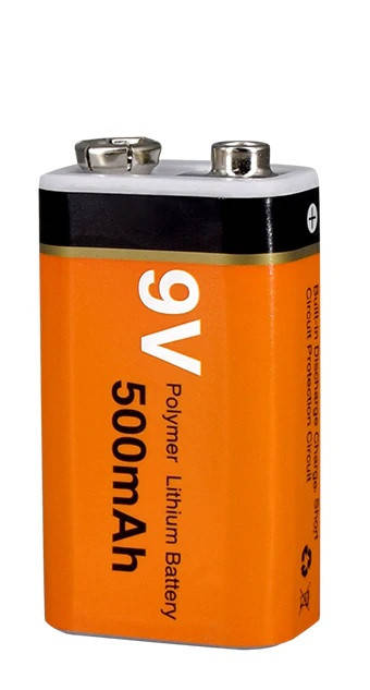 

Аккумулятор Крона 9V вольт 6F22 литий-ионный Li-ion 500 mAh