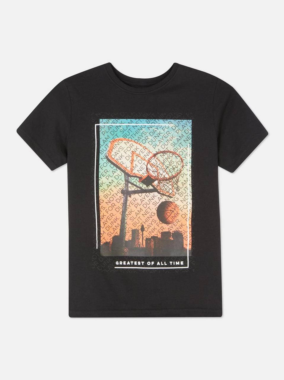 

Футболка для мальчика черная Primark р. 146, 152см