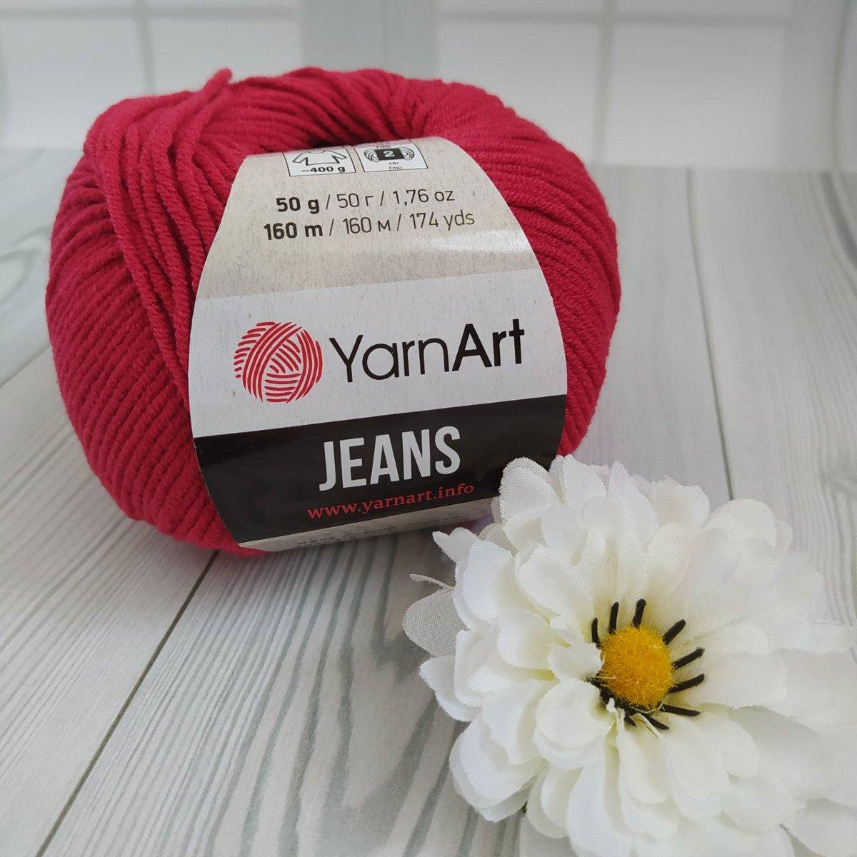 

YarnArt Jeans (№51) темно-червоний