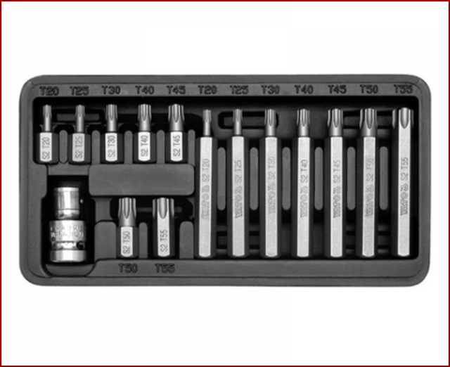 

Набор из 15 насадок Торкс Torx Yato YT-0411