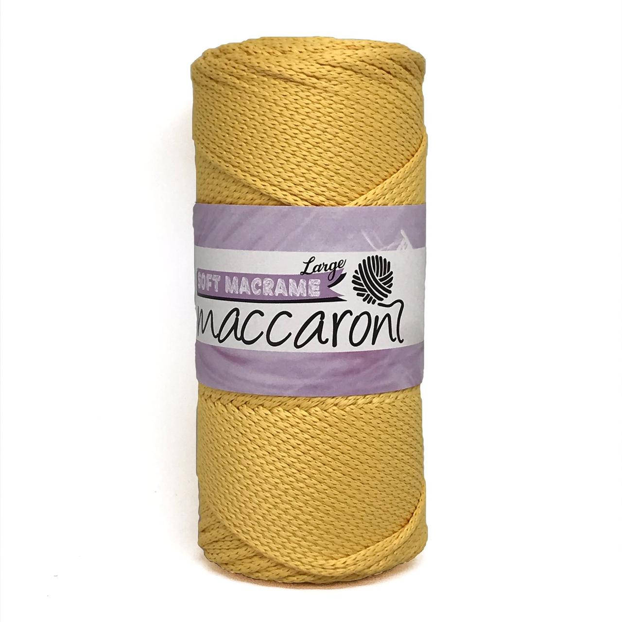 

Полиэфирный шнур Soft Macrame Large Maccaroni 3 мм , желтый