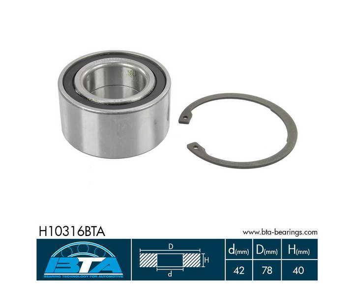 

Подшипник передней ступицы Kia Ceed 2006--2012 BTA (Польша) H10316BTA