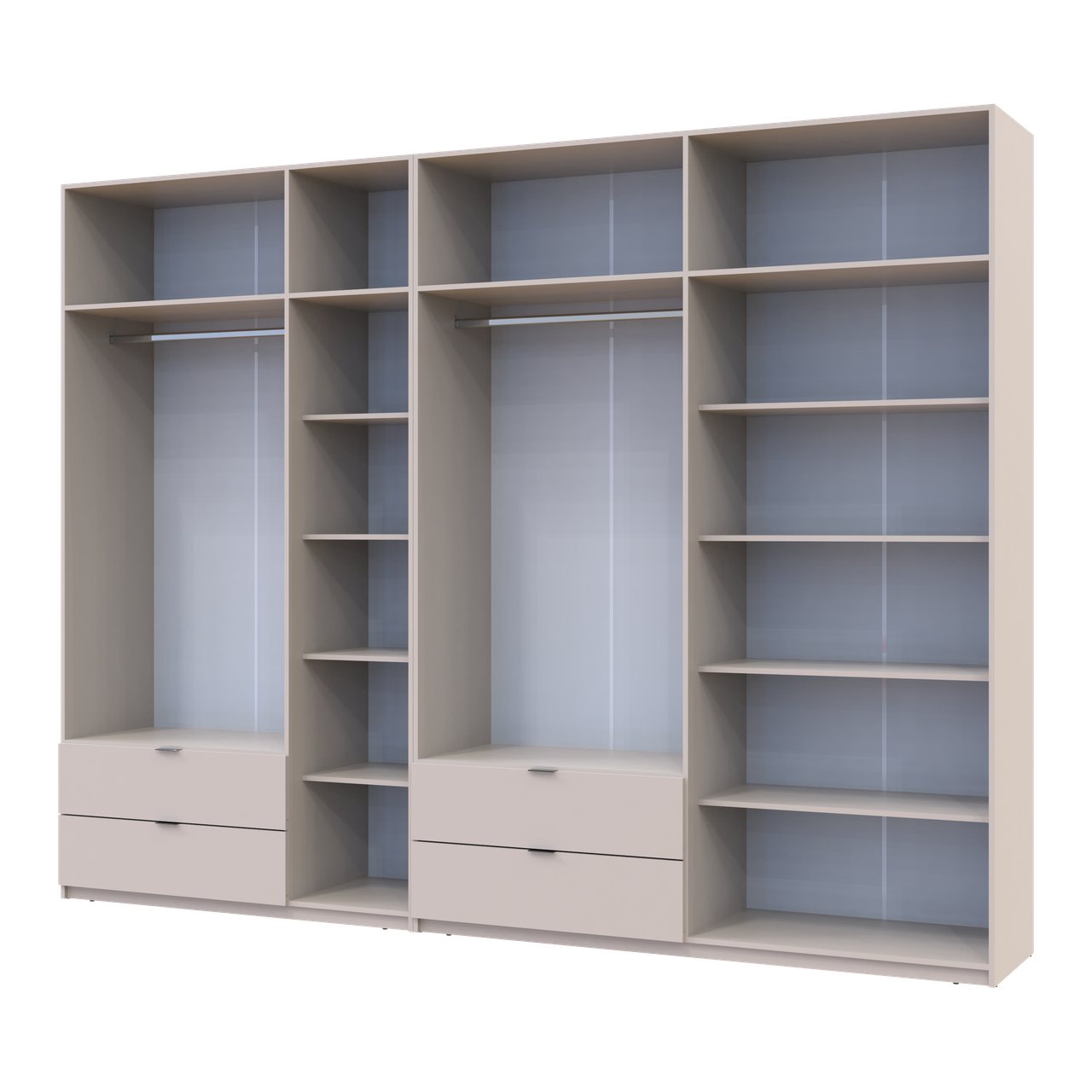 Розпашна Шафа для одягу Doros Лукас Кашемір 3+4 ДСП 315х50х240 (42005136) 3