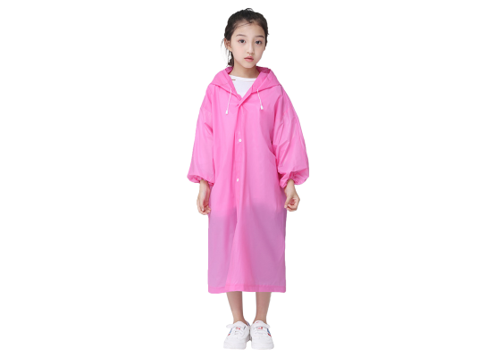 

Плащ-дождевик детский розовый