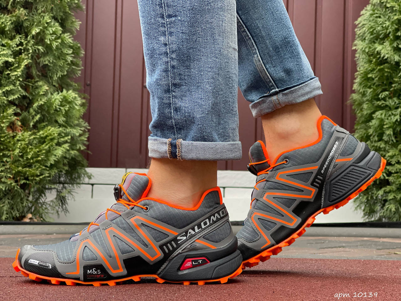 

Кроссовки Salomon Speedcross 3 серые с оранжевым, саломон спидкрос 3, Серый