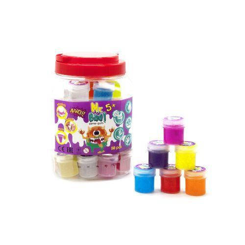

Слайм А80024 Mr.Boo с глиттером 20гр. (уп. 50шт), лизун, жвачка для рук, slime