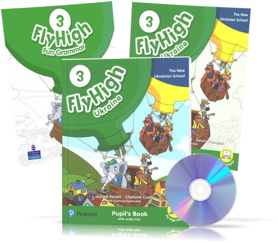 

Fly High 3 UKRAINE edition, Pupil's book + Activity Book + CD + FUN GRAMMAR